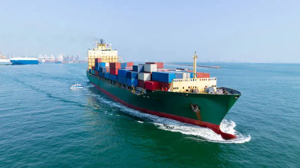 logistic cargo container ship